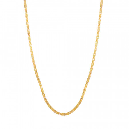 22 İnç 22 Ayar Altın Tilki Kuyruğu Zincir 22 İnç 22 Ayar Altın Tilki Kuyruğu Zincir