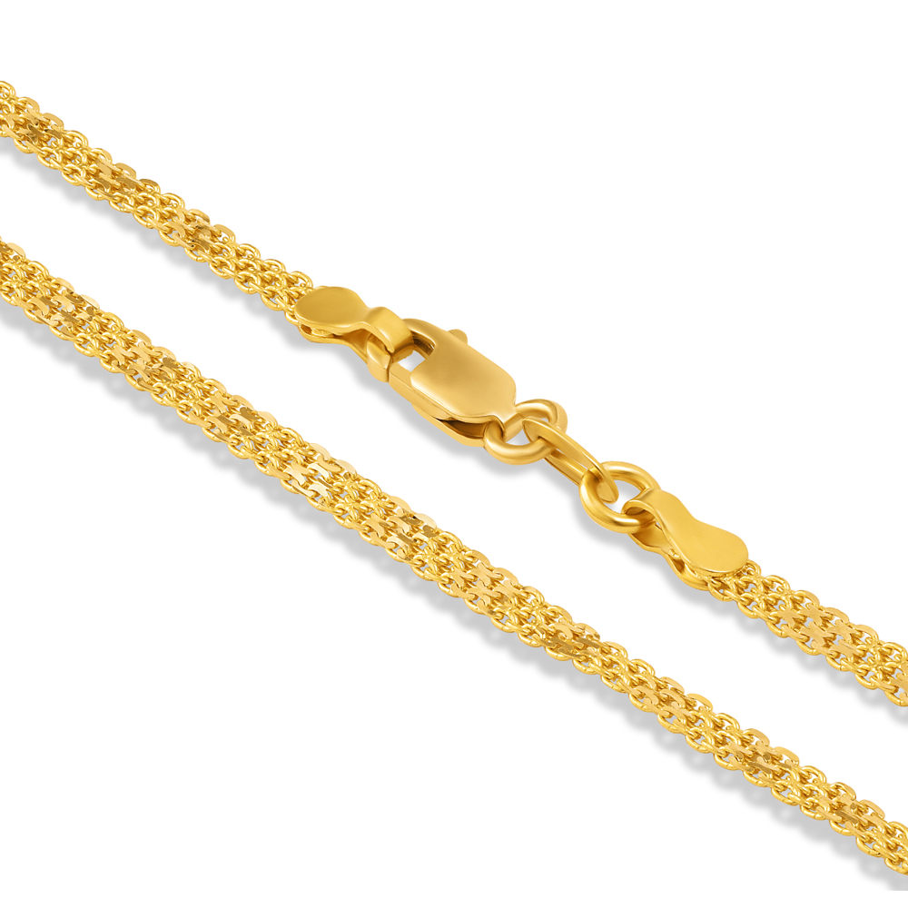 22 İnç 22 Ayar Altın Tilki Kuyruğu Zincir 22 İnç 22 Ayar Altın Tilki Kuyruğu Zincir