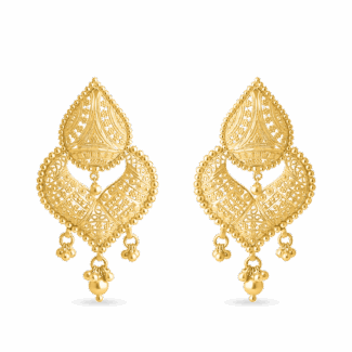22ct Gold Jali Filigree Chand Bali 22ct Gold Jali Filigree Chand Bali