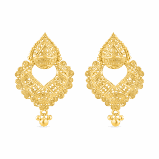 22ct Gold Filigree Drop Earring 22ct Gold Filigree Drop Earring