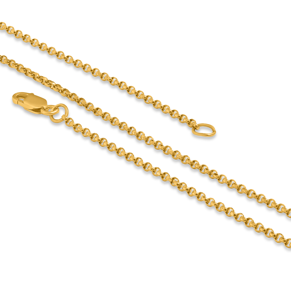 22ct Gold | Kabelkette | 18 Zoll | 1,2mm dick