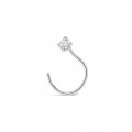 18ct White Gold Diamond Nose Pin | 0.06ct