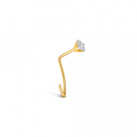 18ct Yellow Gold Diamond Nose Pin | 0.06ct 18ct Yellow Gold Diamond Nose Pin | 0.06ct