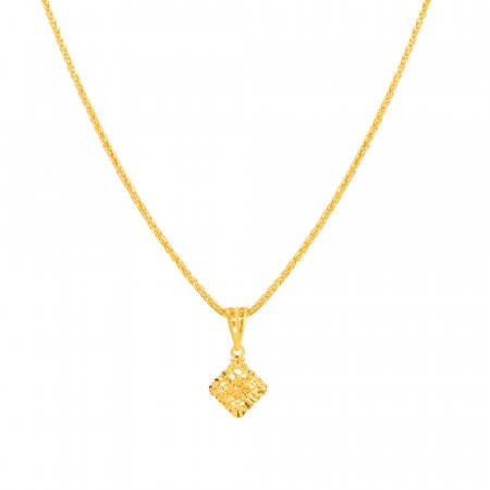 22 Ayar Altın Kare Şekilli Kolye 22 Ayar Altın Kare Şekilli Kolye