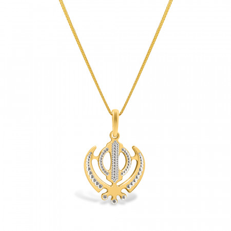 22ct Gold Sikh Khanda Pendant 22ct Gold Sikh Khanda Pendant