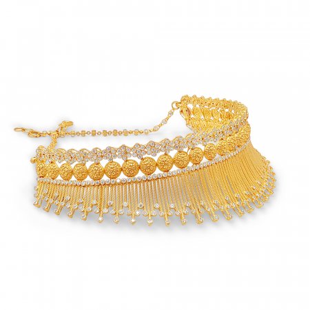 Anusha Collection 22kt Gold Choker Necklace Anusha Collection 22kt Gold Choker Necklace