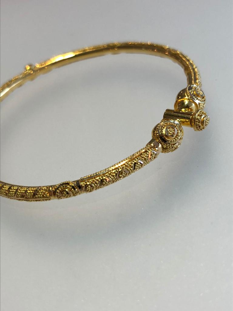 Jali Sammlung 22ct Gold Kada 13.1gm