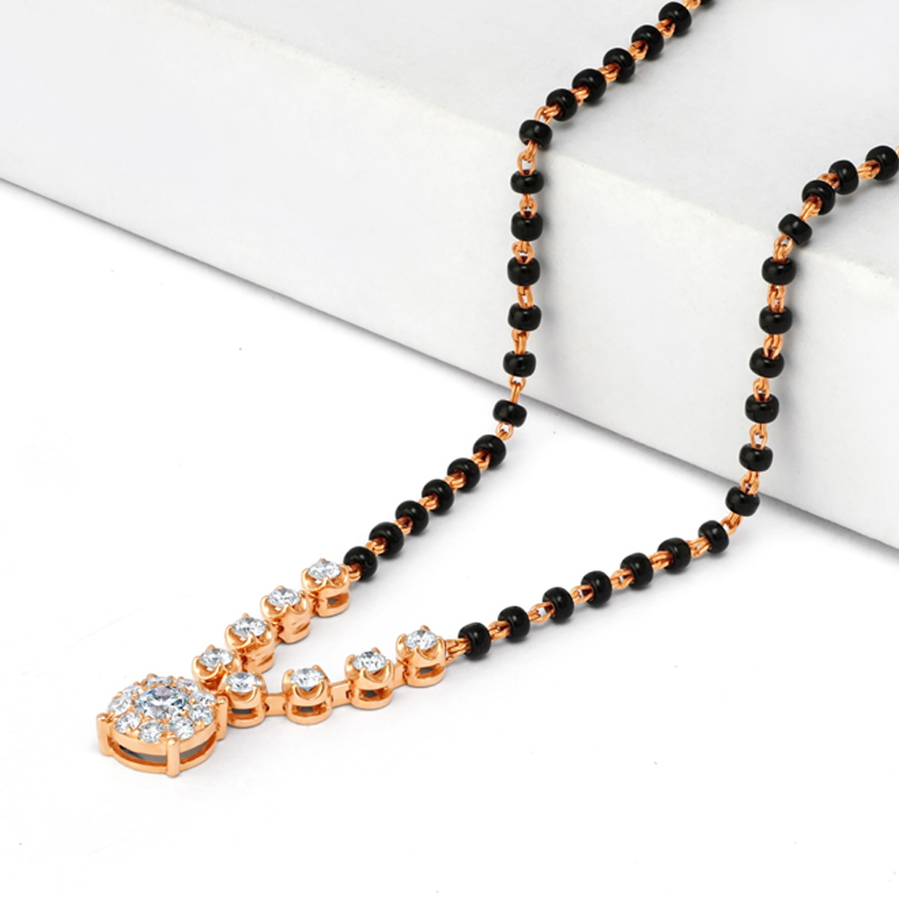 Diamant-Cluster V-Bar Mangalsutra Diamant-Cluster V-Bar Mangalsutra