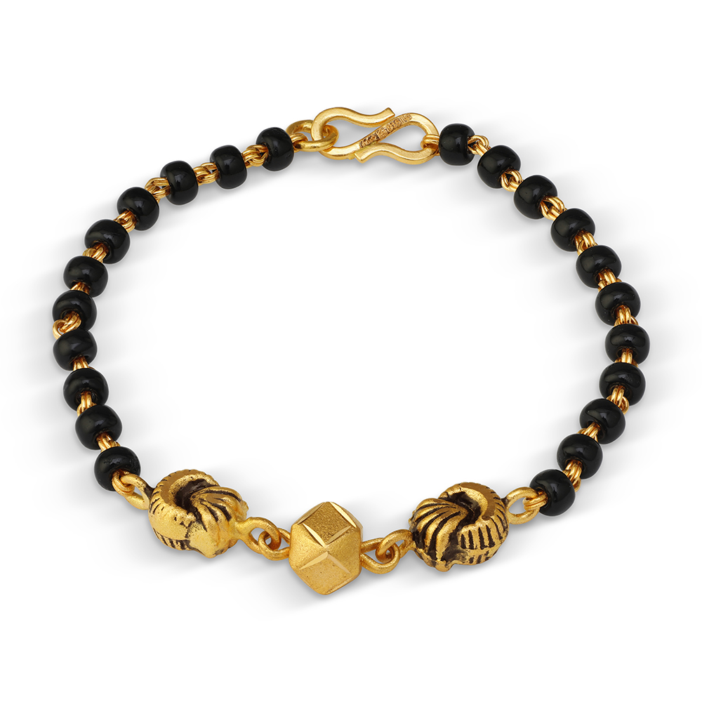 سوار طفل من الذهب عيار 22 قيراط | 4.5 بوصة سوار طفل من الذهب عيار 22 قيراط | 4.5 بوصة