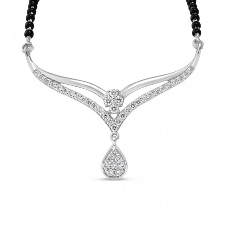 18ct Weißgold Mangalsutra