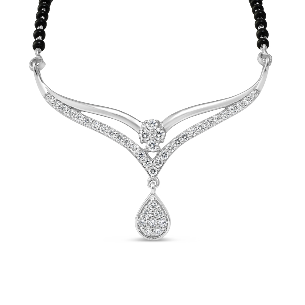 18ct Weißgold Mangalsutra