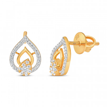 22 Karat Gold-Ohrstecker mit Zirkonia in Tropfenform 22 Karat Gold-Ohrstecker mit Zirkonia in Tropfenform