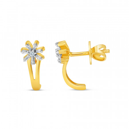 CZ Taşlı 22 Ayar Altın Küpe CZ Taşlı 22 Ayar Altın Küpe