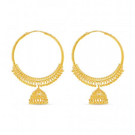 22 Karat Gold Filigree Earring 22 Karat Gold Filigree Earring