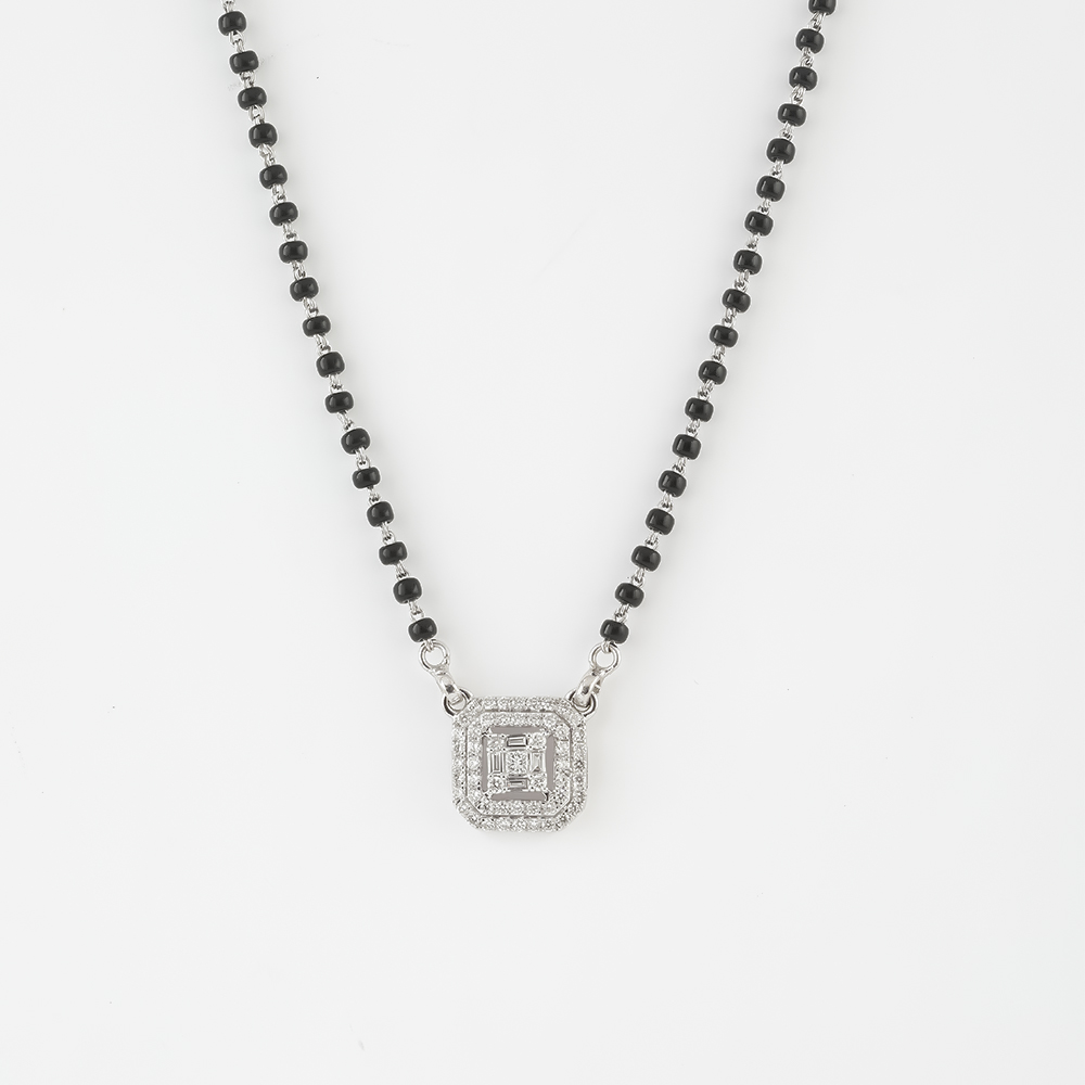 18ct Weißgold Mangalsutra