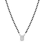 18 Ayar Beyaz Altın Mangalsutra Pırlanta