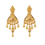 أقراط ذهبية مصقولة عيار 22 قيراط أقراط ذهبية مصقولة عيار 22 قيراط