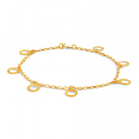 Circle Charm 22ct Gold Bracelet for Women Circle Charm 22ct Gold Bracelet for Women