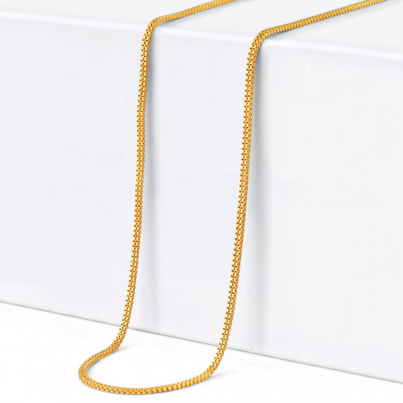 22ct Gold Unisex Foxtail Chain |17.5 Inch 22ct Gold Unisex Foxtail Chain |17.5 Inch