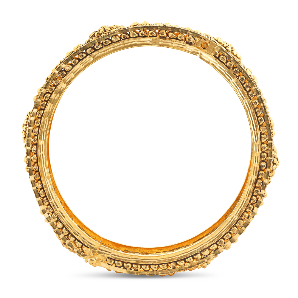 22ct Gold Bridal Kada | Jali Collection | 2.4 | Schwergewicht