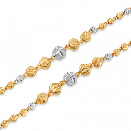 Rodyum Kaplamalı 22 Ayar Altın Çocuk Bileziği Rodyum Kaplamalı 22 Ayar Altın Çocuk Bileziği