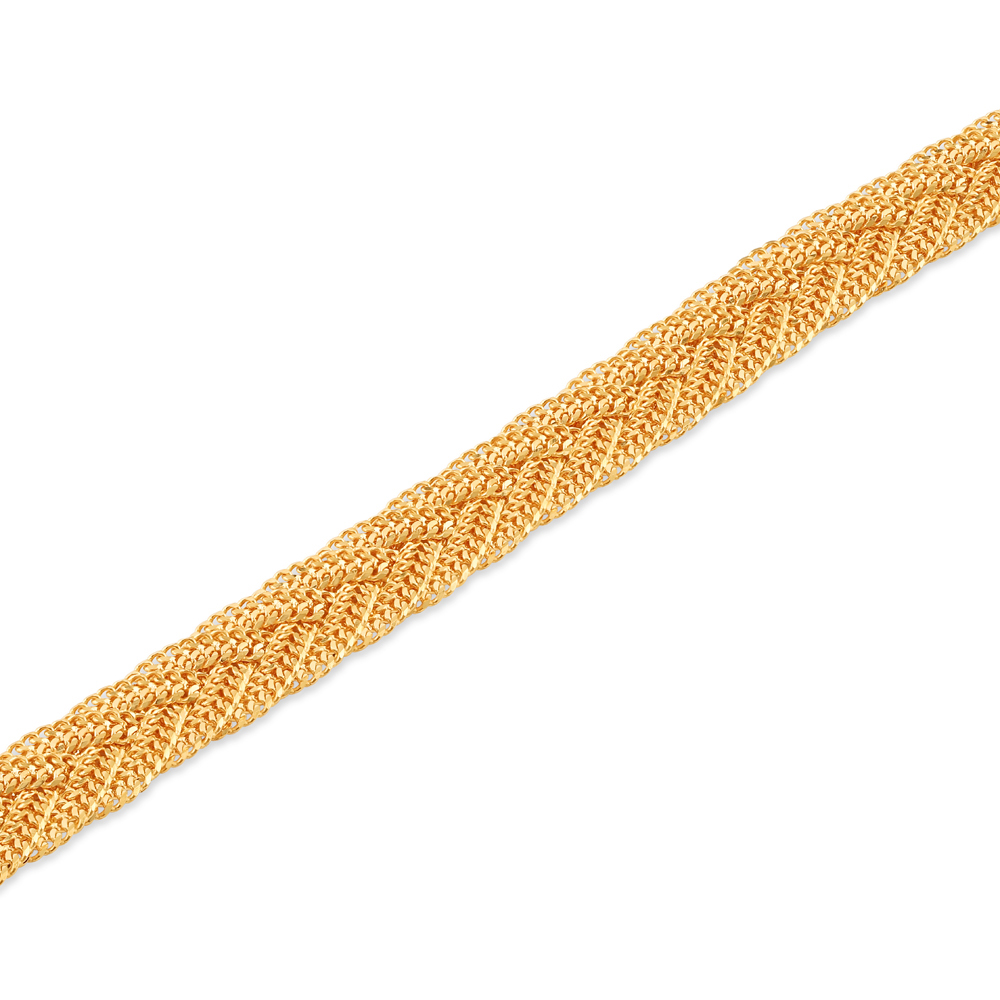 22ct Gold Damen Twisted Armband | 7 Zoll
