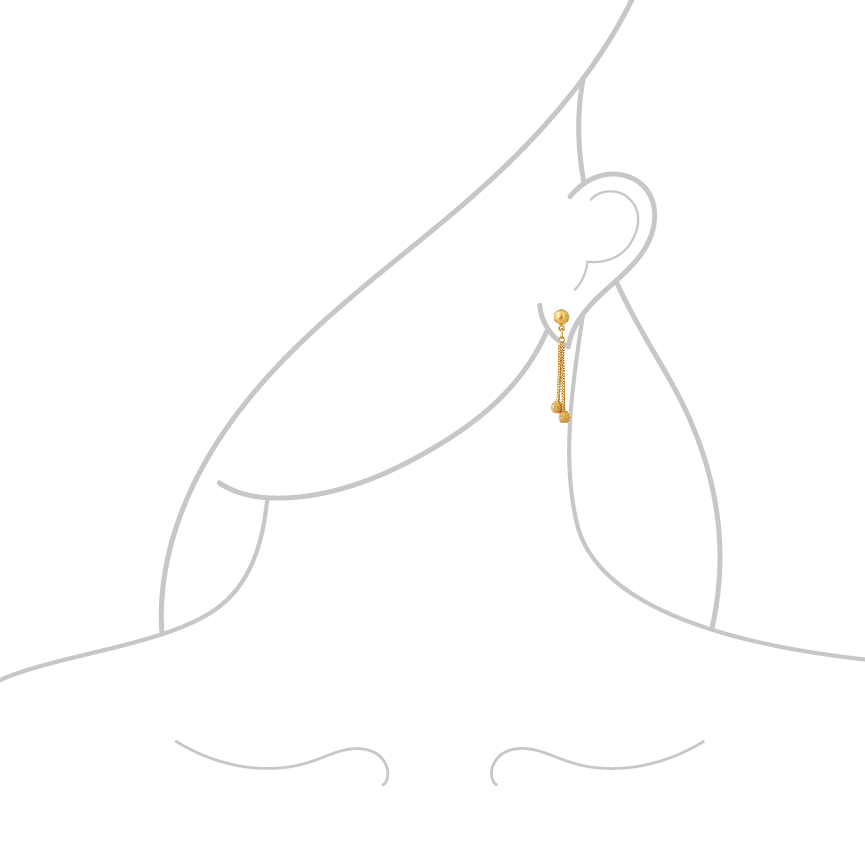 22ct Gold Ohrring für Frauen