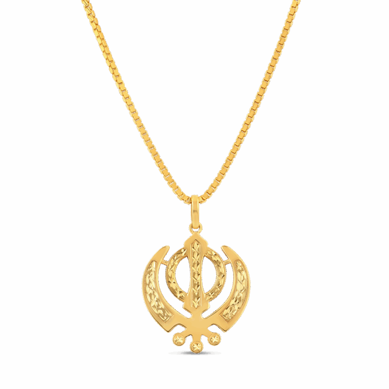 22 Ayar Altın Khanda Kolye 22 Ayar Altın Khanda Kolye