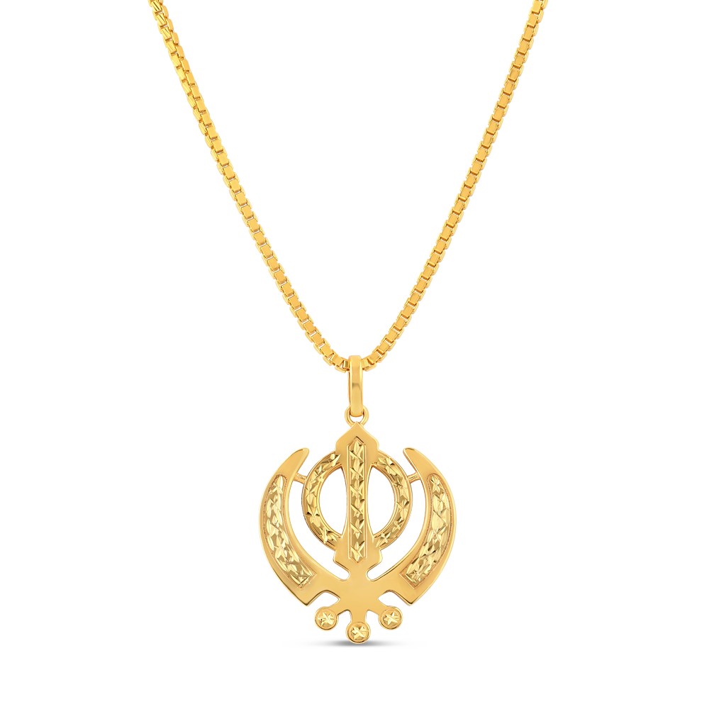 22 Ayar Altın Khanda Kolye 22 Ayar Altın Khanda Kolye