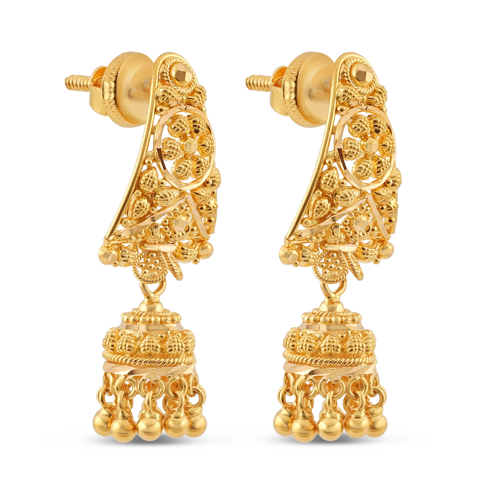 Jali 22ct Gold Jumkha Earring