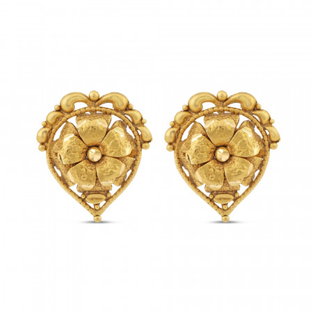 Rosettes Collection 22ct Gold Jhumkha Earring Rosettes Collection 22ct Gold Jhumkha Earring