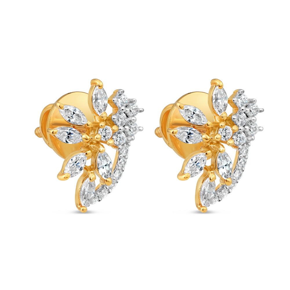 Gold-Ohrstecker mit CZ-Steinen