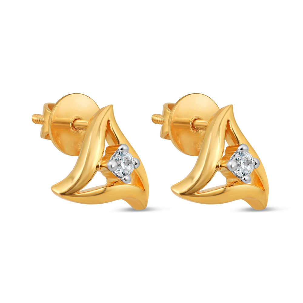 Altın Saplama Küpe Altın Saplama Küpe