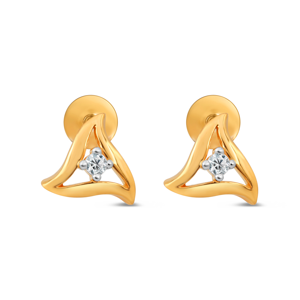 Altın Saplama Küpe Altın Saplama Küpe