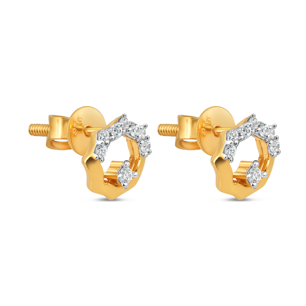 أقراط من الذهب عيار 22 قيراط للطفلة الرضيعة أقراط من الذهب عيار 22 قيراط للطفلة الرضيعة