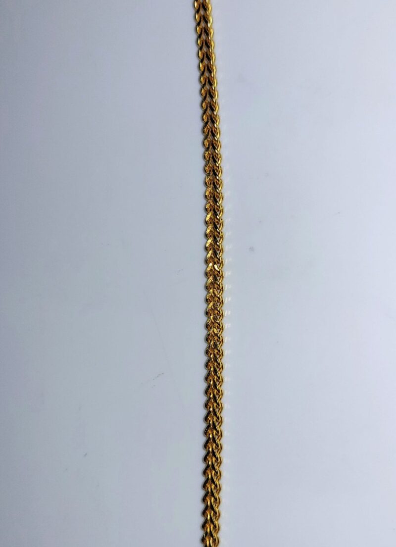 سوار سلسلة ذيل الثعلب الذهبي عيار 22 قيراط | 8 بوصة سوار سلسلة ذيل الثعلب الذهبي عيار 22 قيراط | 8 بوصة