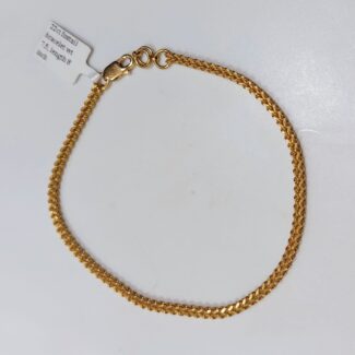 22ct Gold Foxtail Chain Bracelet | 8 Inches 22ct Gold Foxtail Chain Bracelet | 8 Inches