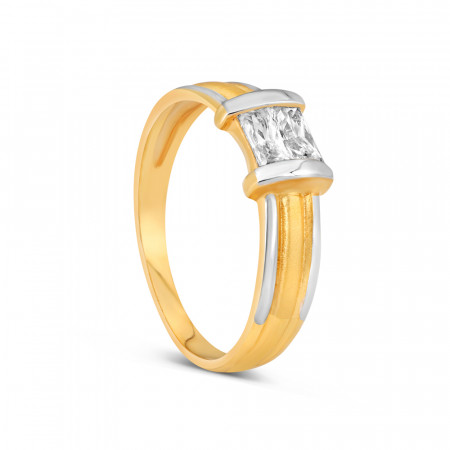 22 Carat Gold CZ Stone Ring For Women 22 Carat Gold CZ Stone Ring For Women