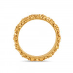 خاتم من الذهب عيار 22 قيراط بلمسة نهائية عتيقة | مقاس K خاتم من الذهب عيار 22 قيراط بلمسة نهائية عتيقة | مقاس K