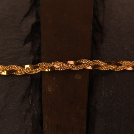 سوار من الذهب عيار 22 قيراطاً | 7.5 بوصة | سمك 4.5 ملم سوار من الذهب عيار 22 قيراطاً | 7.5 بوصة | سمك 4.5 ملم