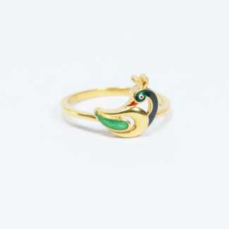 22 Carat Gold Peacock Ring in UK