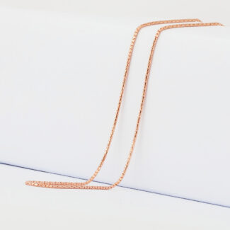 22ct Gold Snake Chain | Rose Gold Finish | 18 Inches 22ct Gold Snake Chain | Rose Gold Finish | 18 Inches