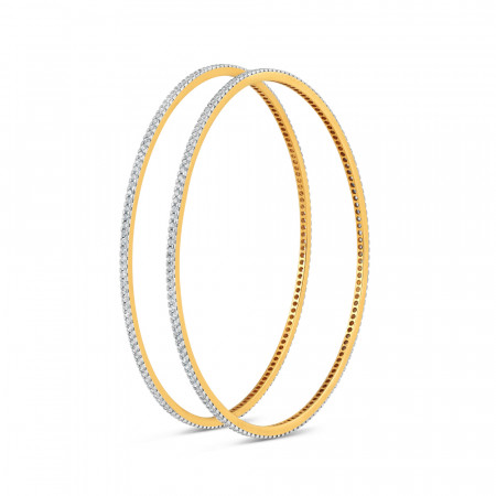 22ct Gold Armreif mit CZ Steinen | Gelegenheit tragen | Leichtgewicht