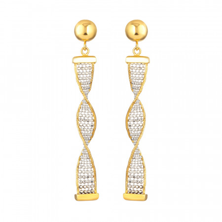 22 Ayar Altın Rodyum Kaplama Damla Küpe 22 Ayar Altın Rodyum Kaplama Damla Küpe