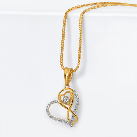 22ct Gold Pendant with CZ Stones 22ct Gold Pendant with CZ Stones