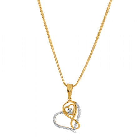 22ct Gold Anhänger mit CZ Steinen