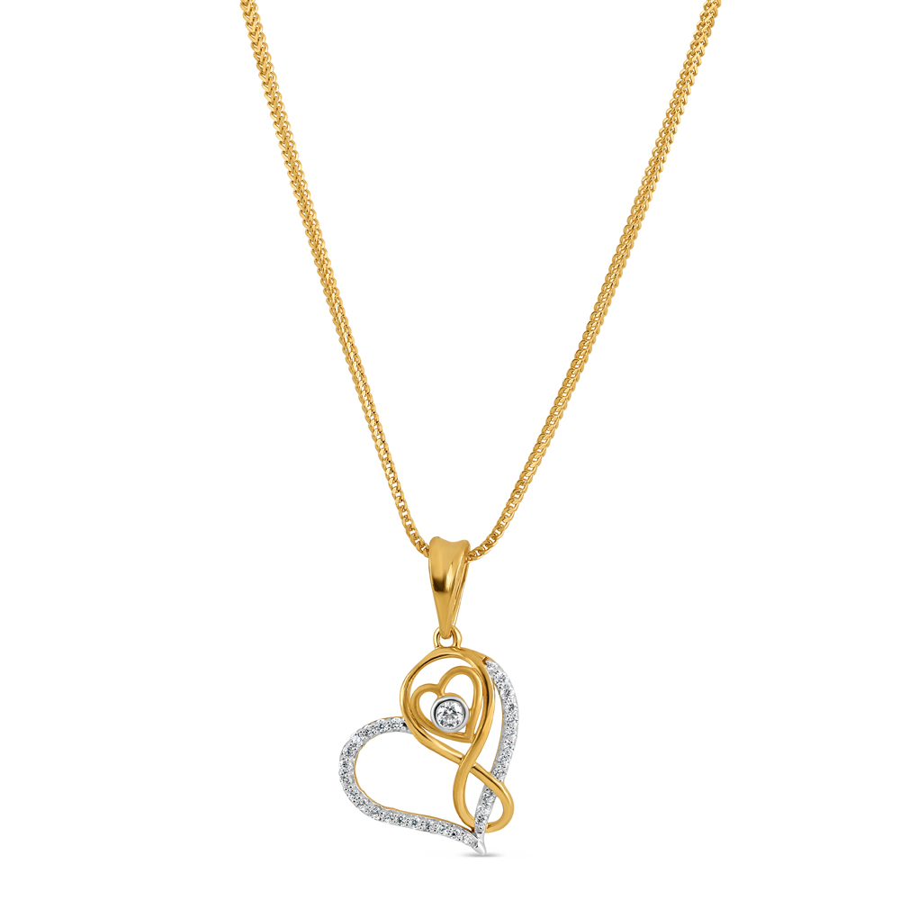 22ct Gold Anhänger mit CZ Steinen