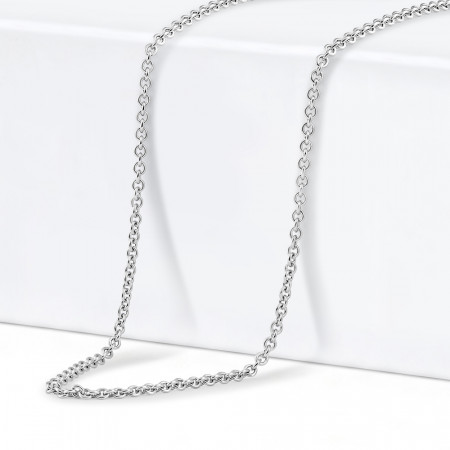 18ct White Gold | Link Chain | 18 Inches | 0.9mm Thick 18ct White Gold | Link Chain | 18 Inches | 0.9mm Thick