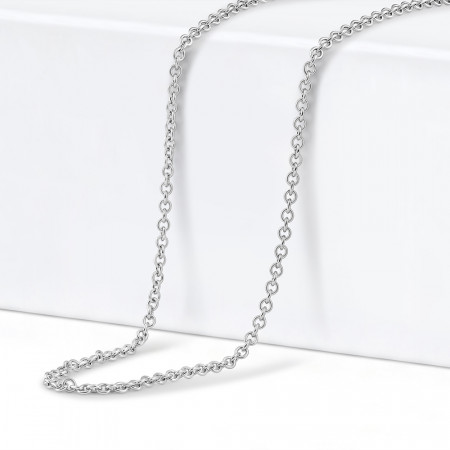 18ct White Gold | Link Chain | 18 Inches | 1mm Thick 18ct White Gold | Link Chain | 18 Inches | 1mm Thick