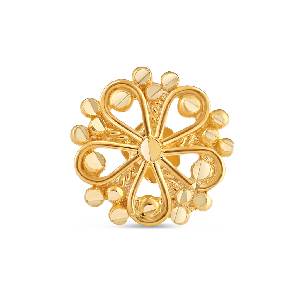 18 Ayar Altın | Sarı Altın Burun İğnesi Saplama | 7,8 mm Kalınlık 18 Ayar Altın | Sarı Altın Burun İğnesi Saplama | 7,8 mm Kalınlık